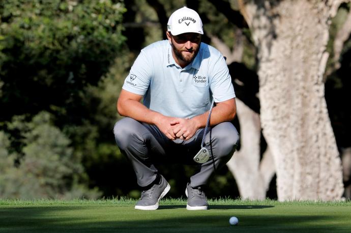 Jon Rahm durante el torneo Estrella Damm N.A. Andalucía Masters.