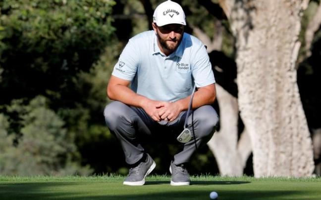 Jon Rahm durante el torneo Estrella Damm N.A. Andalucía Masters.