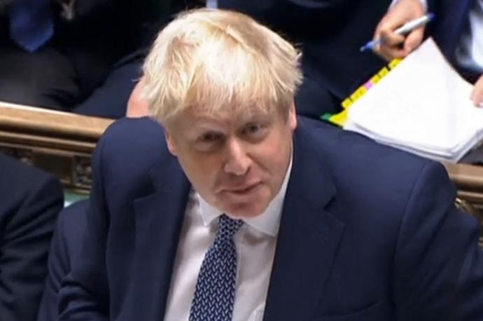 Boris Johnson, en el Parlamento.