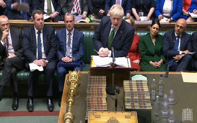Boris Johnson reaparece ante la Cámara de los Comunes. Boris Johnson reaparece ante la Cámara de los Comunes.