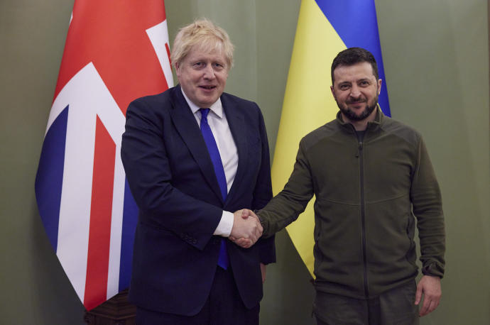 Boris Johnson visitó la semana pasada por sorpresa Kiev