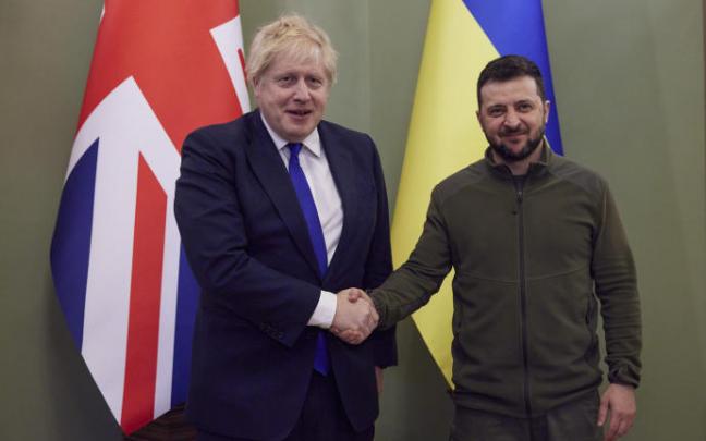 Boris Johnson visitó la semana pasada por sorpresa Kiev Boris Johnson visitó la semana pasada por sorpresa Kiev
