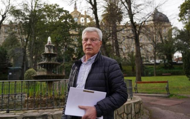 Joseba Imanol Ibarra posa durante la entrevista concedida a DEIA.