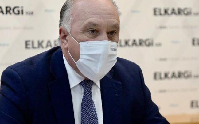 Josu Sánchez, presidente de Elkargi. Josu Sánchez, presidente de Elkargi.