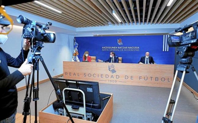 La Junta General de Accionistas del pasado año se desarrolló exclusivamente de forma telemática. Foto: N.G. La Junta General de Accionistas del pasado año se desarrolló exclusivamente de forma telemática. Foto: N.G.