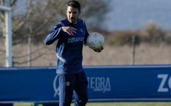 Velázquez, en su primera sesión al frente del equipo el pasado martes