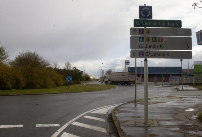 Vista del polígono industrial de Jundiz