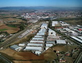 Vista aérea de la zona del polígono industrial de Jundiz