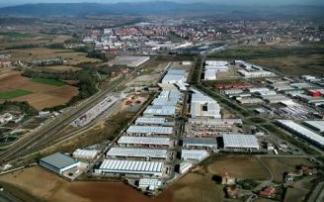 Vista aérea de la zona del polígono industrial de Jundiz