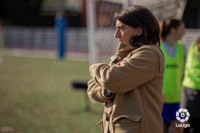 Junyent, dirigiendo al Eibar en un partido de la presente temporada.