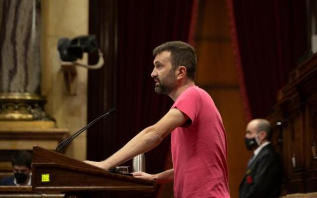 El parlamentario de la CUP Pau Juvillà. El parlamentario de la CUP Pau Juvillà.