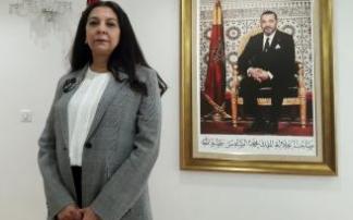 La Embajadora de Marruecos en Madrid, Karima Benyaich.