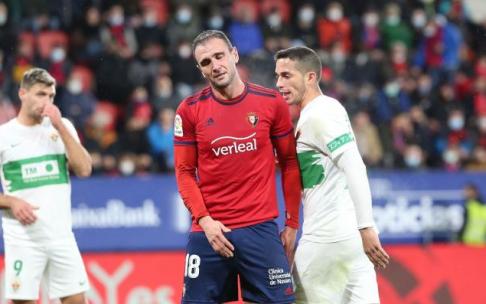 Lamento de Kike García, que ayer no acertó en dos ocasiones muy favorables para marcar.