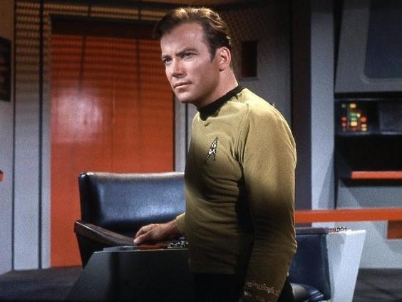 William Shatner en su papel del capitán Kirk en Star Trek.