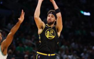 Klay Thompson, en el cuarto partido de la final de la NBA. Klay Thompson, en el cuarto partido de la final de la NBA.