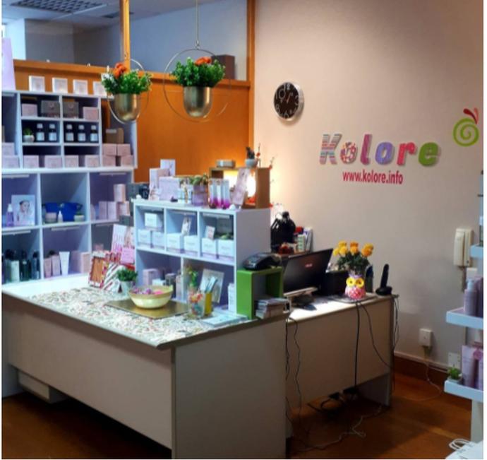 Centro de estética Kolore, incorporado recientemente a la plataforma local de ventas.