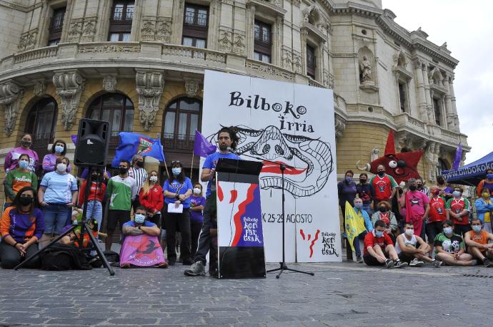 Presentación del festival de cultura popular 'Bilboko Irria'.