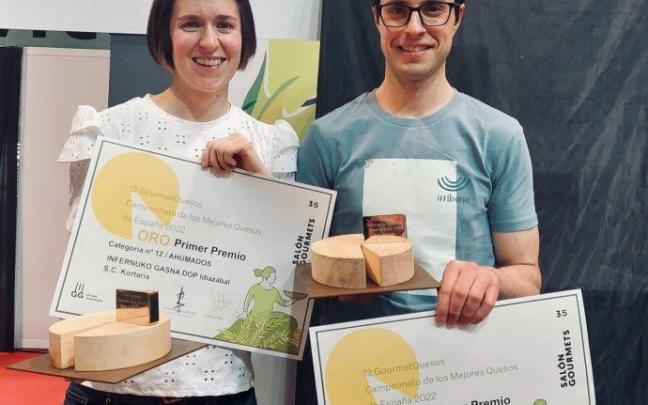 Kortaria volvió con dos diplomas y dos trofeos de Madrid.