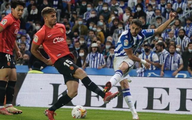 Un lance del Real-Mallorca, jugado el pasado 16 de octubre.