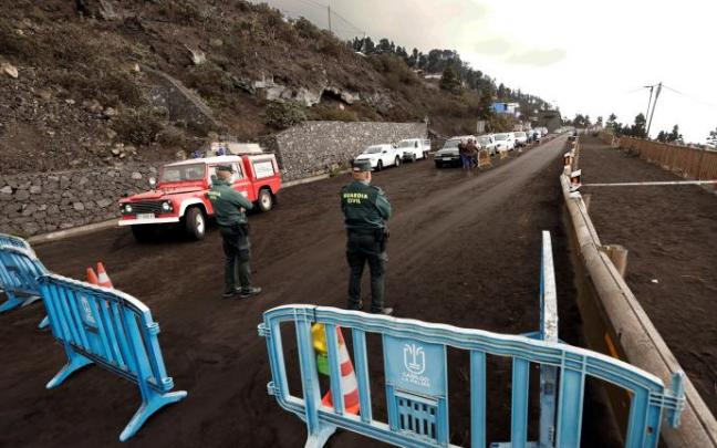 Acceso a la zona de exclusión en La Palma