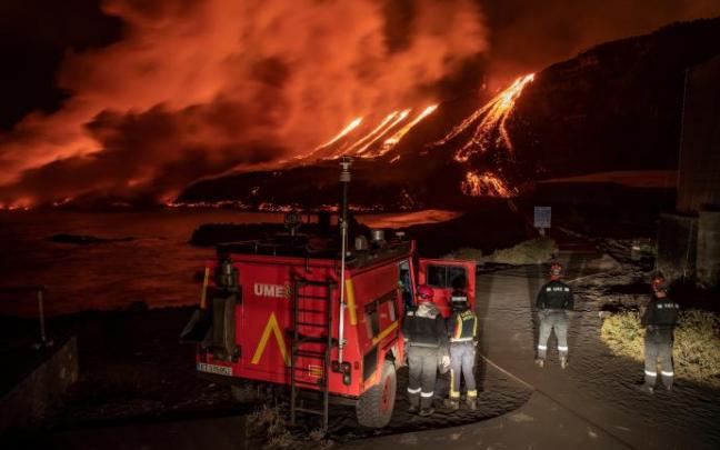 La superficie afectada por la lava supera ya el millar de hectáreas.
