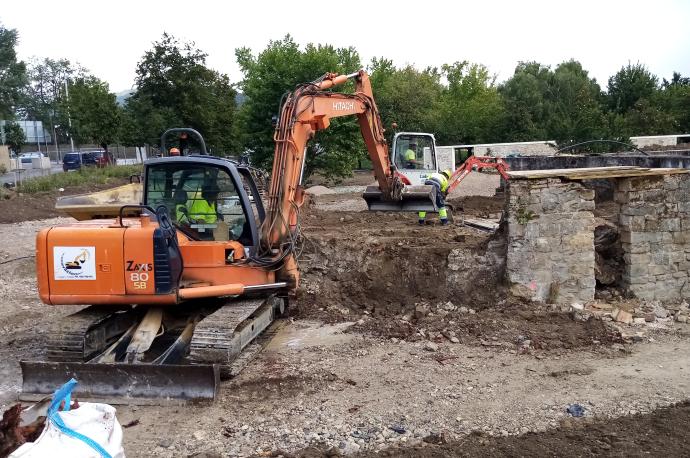 Obras de rehabilitación de la noria