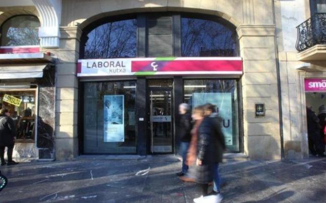 Imagen de una sucursal de Laboral Kutxa.