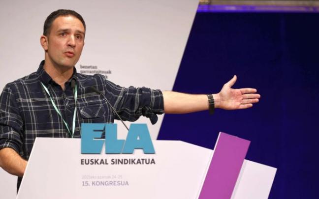 El secretario general de ELA, Mitxel Lakuntza.