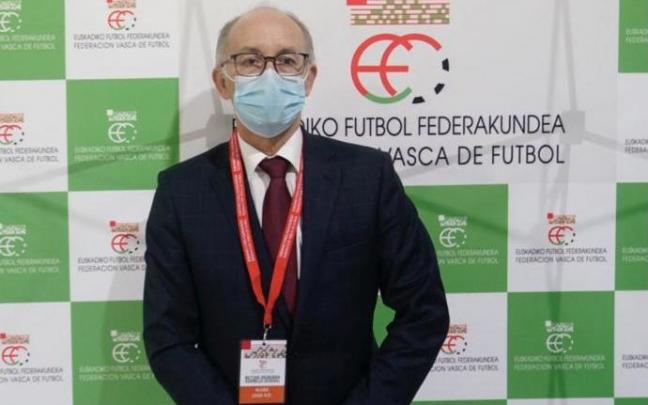 Javier Landeta, presidente de la Federación Vasca de Fútbol.
