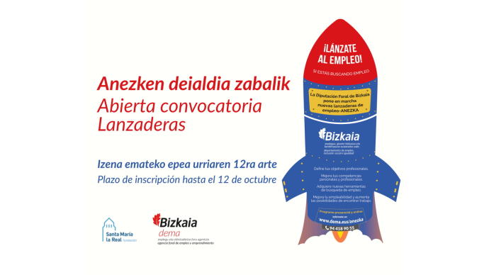 Nueva convocatoria para participar en las lanzaderas de empleo de Bizkaia