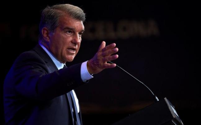 El presidente del FC Barcelona, Joan Laporta El presidente del FC Barcelona, Joan Laporta