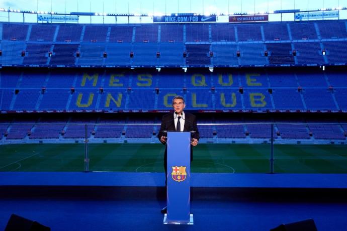 El presidente del FC Barcelona, Joan Laporta.