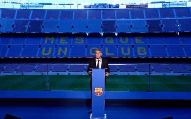 El presidente del FC Barcelona, Joan Laporta.