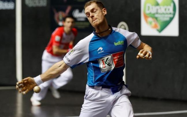 Unai Laso, durante la final del Cuatro y Medio de la LEP.M.