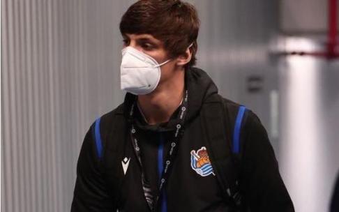 Robin Le Normand, a su llegada a Anoeta.