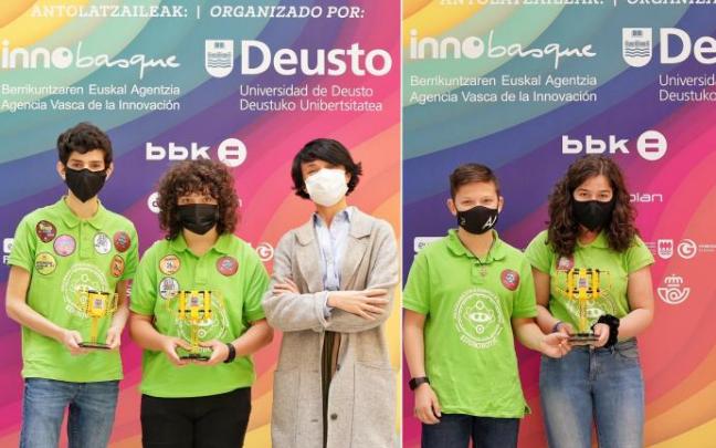 Los dos equipos de Santa María recibieron su galardón.