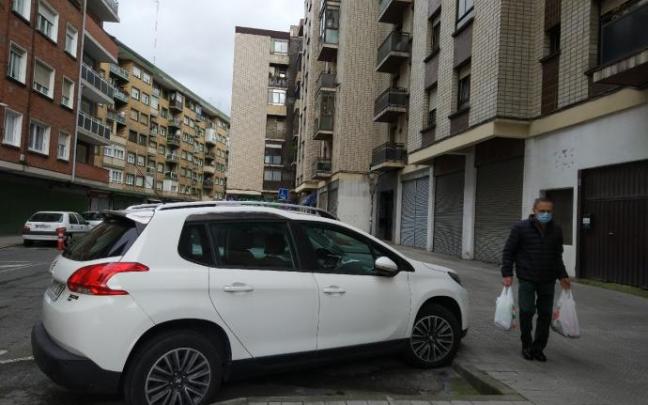 Una zona del barrio de Pinueta, colindante al municipio de Getxo.