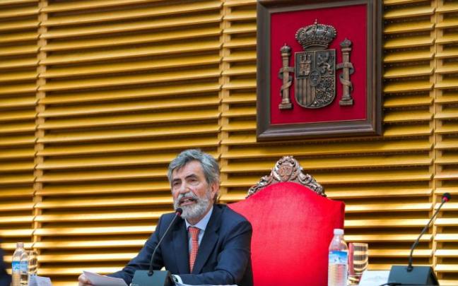 El presidente del Consejo General del Poder Judicial (CGPJ), Carlos Lesmes.