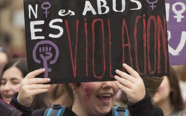 Imagen de una manifestación contra la sentencia de 'la manada'.