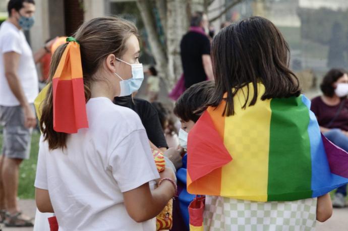 Movilización contra las agresiones al colectivo LGTBI+.