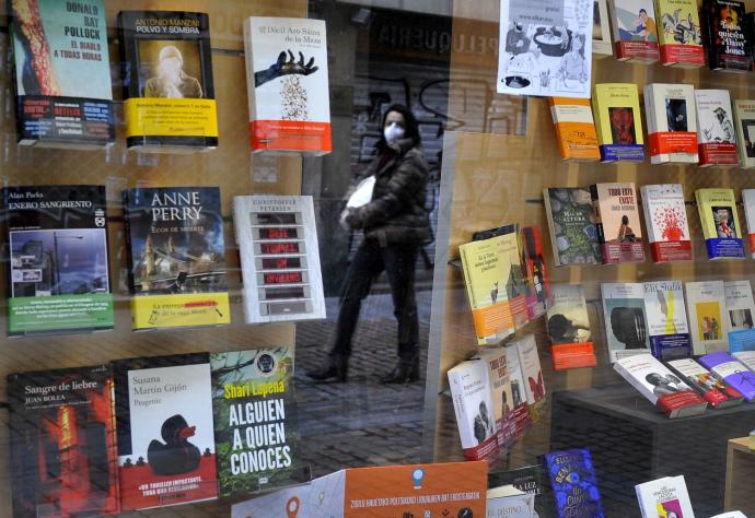 Imagen de una librería en Bilbao