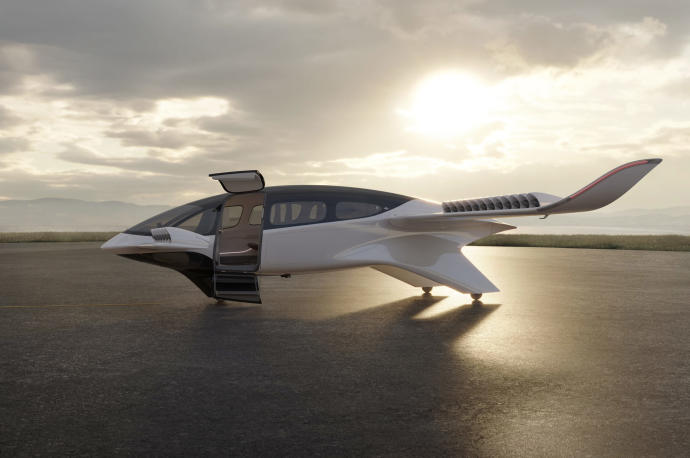 El avión Lilium Jet, de despegue y aterrizaje vertical y totalmente eléctrico.