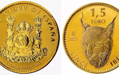 La nueva moneda de oro de 1,5 euros.