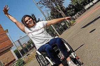 Beatriz Zudaire, jugadora navarra de la selección española femenina de baloncesto en silla de ruedas.