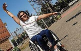 Beatriz Zudaire, jugadora navarra de la selección española femenina de baloncesto en silla de ruedas.