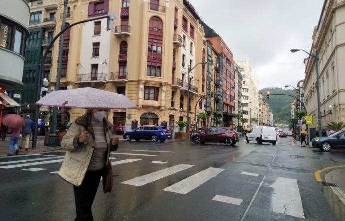 Día lluvioso en Bilbao.