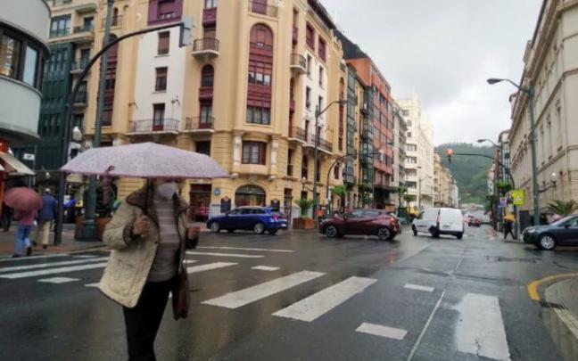 Día lluvioso en Bilbao. Día lluvioso en Bilbao.