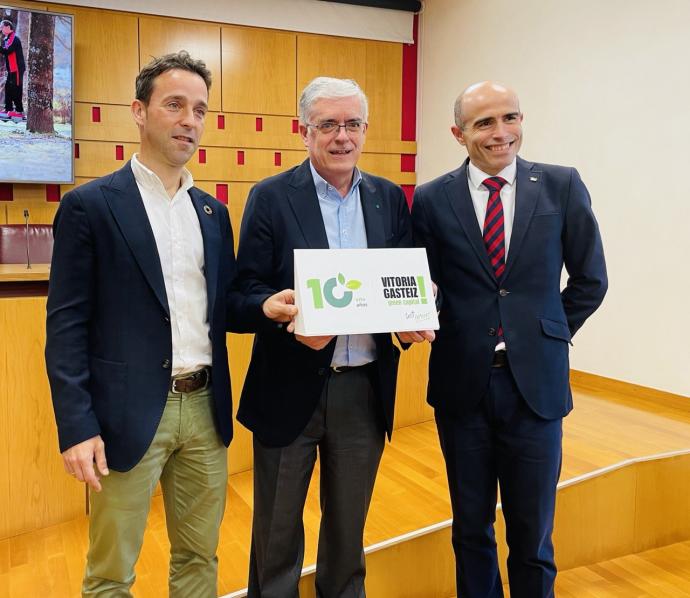 Presentación del nuevo logo por el décimo aniversario de la Green Capital.