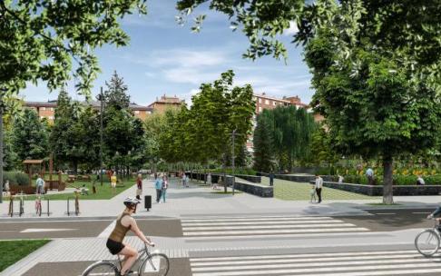 Recreación de la futura transformación de Los Herrán