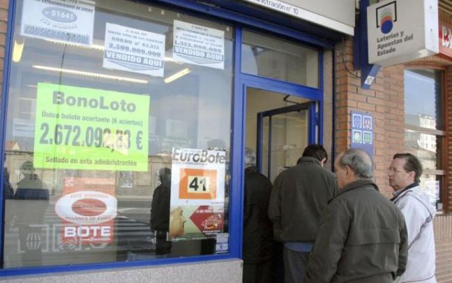 Imagen de una administración de lotería.